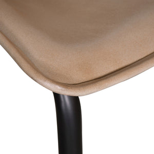 Essex 18" Leather Dining Chair, Dusty Tan