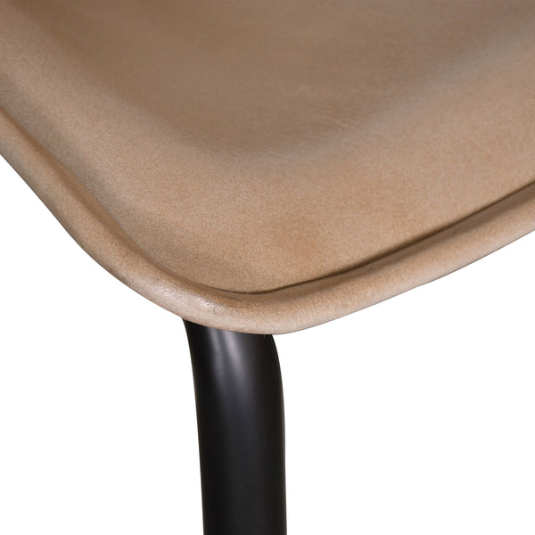 Essex 18" Leather Dining Chair, Dusty Tan