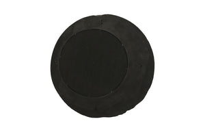 Mercury Mirror, Black, Silver Leaf