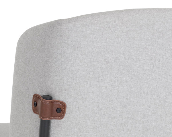 PEARCE COUNTER STOOL - LIGHT GREY / BRAVO COGNAC