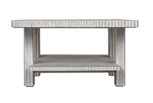 Humphrey Mahogany Coffee Table in White Wash Finish