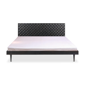 Moe's Pablo Queen Bed in Black Sheesham Wood