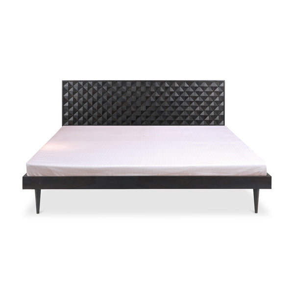 Moe's Pablo Queen Bed in Black Sheesham Wood