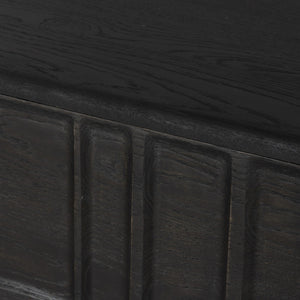 Ezri 6 Drawer Dresser - Carved Black Oak