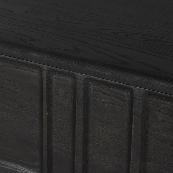Ezri 6 Drawer Dresser - Carved Black Oak