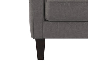 KARMELO ARMCHAIR - VINTAGE CHARCOAL LEATHER