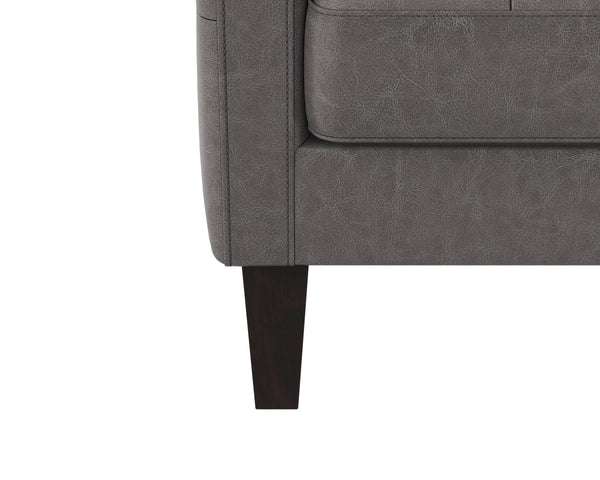 KARMELO ARMCHAIR - VINTAGE CHARCOAL LEATHER