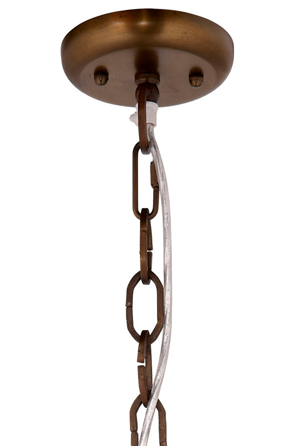 Creekside 1-Light Beaded Pendant, Slate Blue
