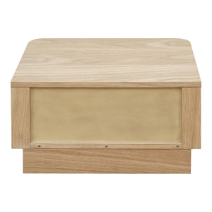 Moe's Round Off Small Nightstand in Light Oak