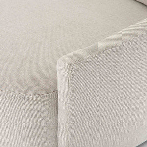 Chloe Media Lounger in Delta Bisque