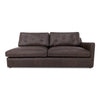 Moe's Thurlow Right Arm Facing Sofa in Brown Leather