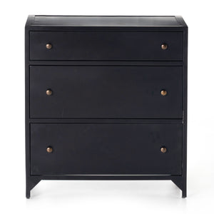 Belmont Large Storage Nightstand In Black