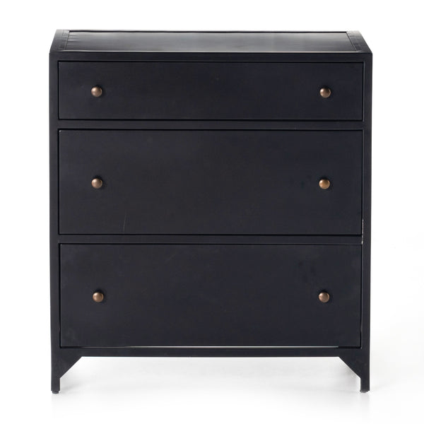 Belmont Large Storage Nightstand In Black