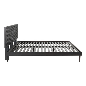 Moe's Pablo King Size Bed in Black Sheesham Wood
