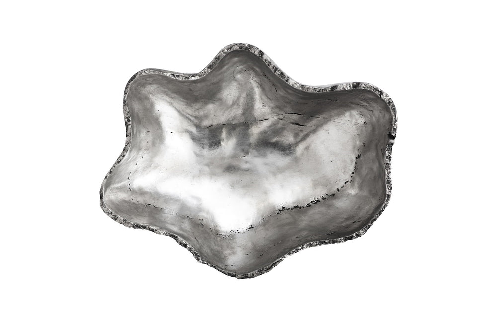 Cast Onyx Bowl, Silver Leaf, Smallall