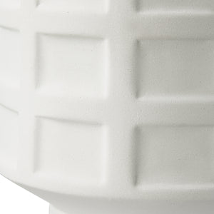 Window Pane White Table Lamp