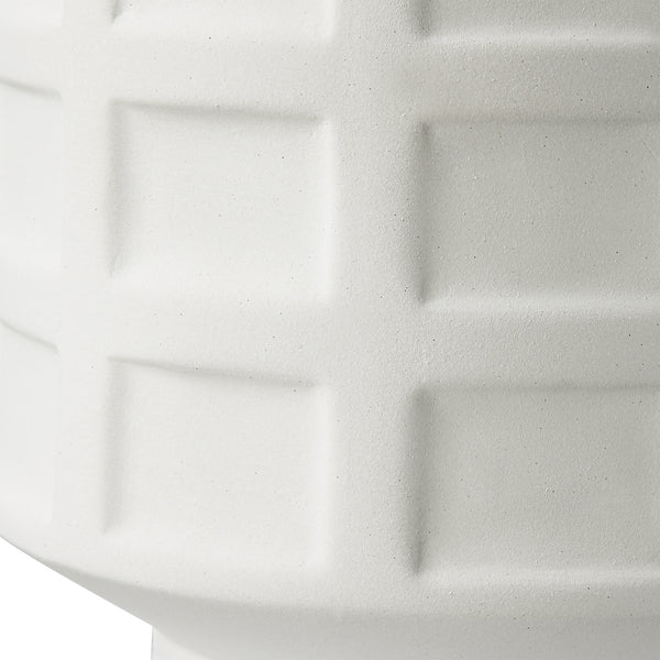 Window Pane White Table Lamp