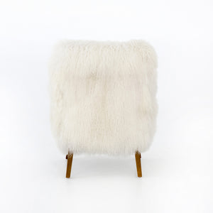 Ashland Armchair-Mongolia Cream Fur