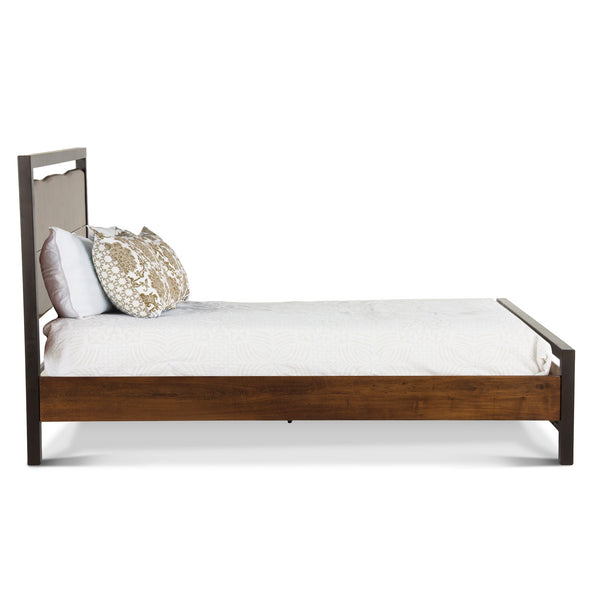 Aspen Acacia Wood King Bed in Walnut Finish