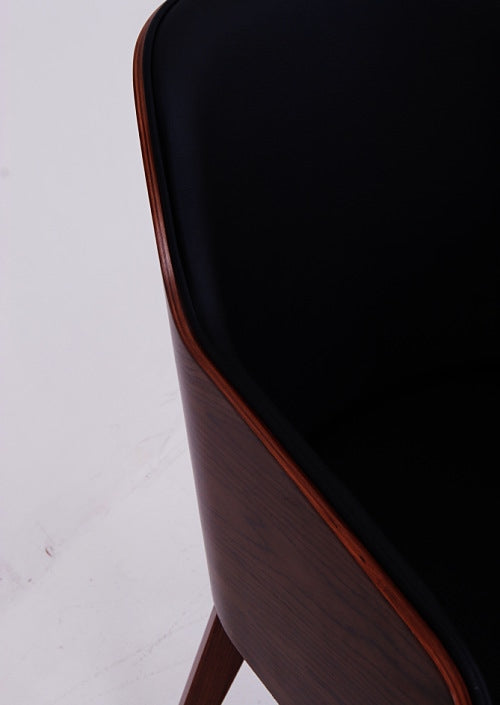 Hudson Arm Plywood/Wb In Black Leather