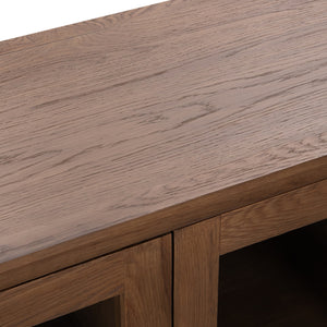 Vander Solid Wood 4Dr Buffet with Glass Doors