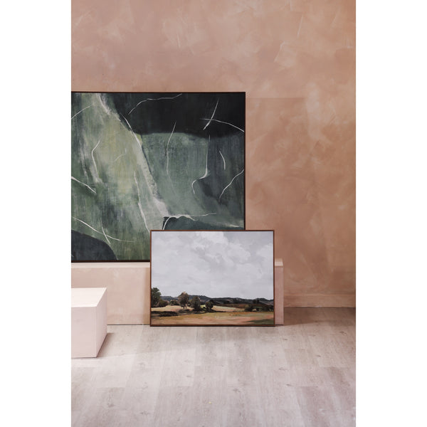 Vast Country Framed Painting with Multicolor Design