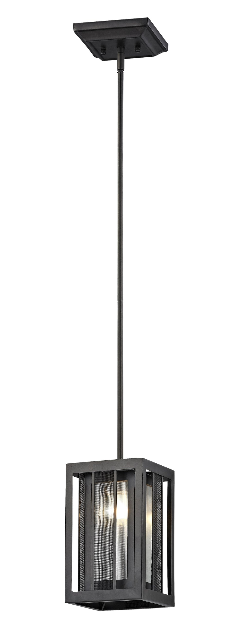 Meridional 1 Light Mini Pendant in Bronze Finish