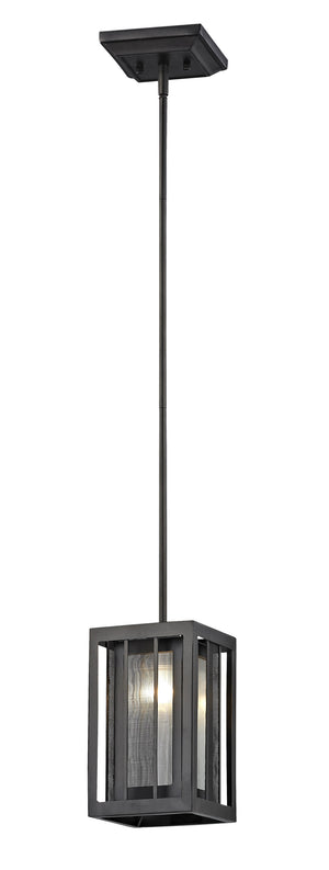 Meridional 1 Light Mini Pendant in Bronze Finish