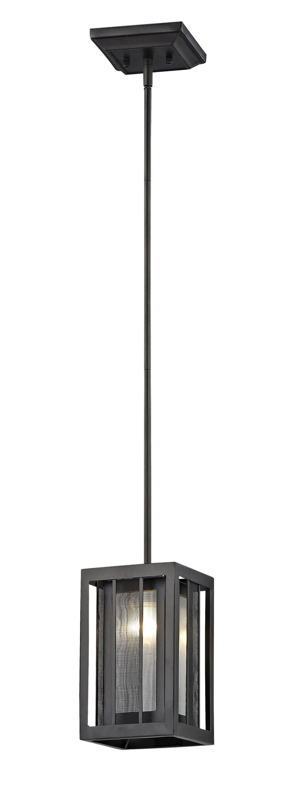 Meridional 1 Light Mini Pendant in Bronze Finish