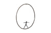 Olympic Figure in Iron Ring, Black, Rust, Style B