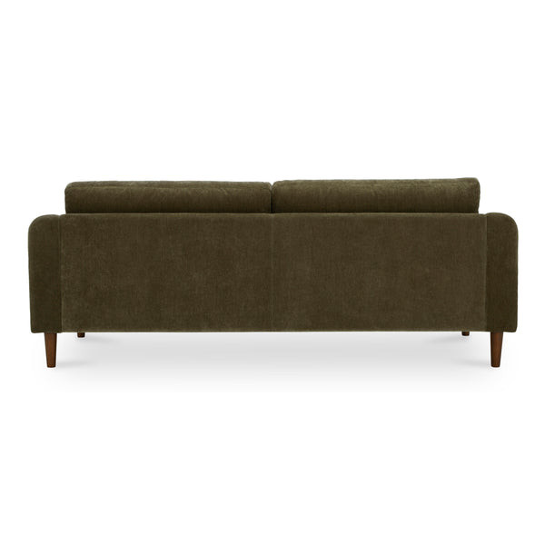 Quinn Sofa in Cedar Green with Wood Frame