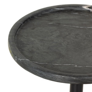 Viola Accent Table In Black Marble