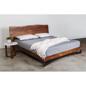 Moe's Bent King Size Bed in Acacia Wood
