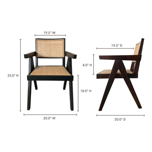 Takashi Chair Set of Two in Dark Brown