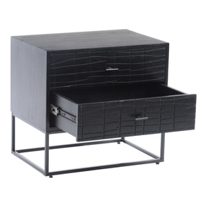 Moe's Atelier Nightstand with Textured Drawers