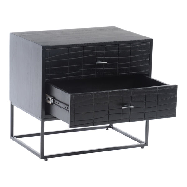 Moe's Atelier Nightstand with Textured Drawers