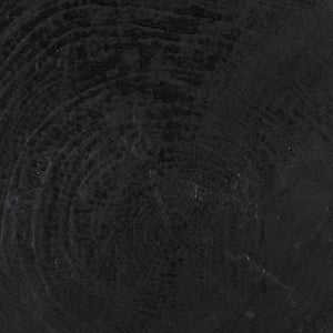 Samson Stool/Side Table, Black Burnt Resin
