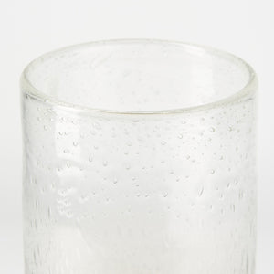 Adriatic I Small Brushed Gold Metal Glass Vase