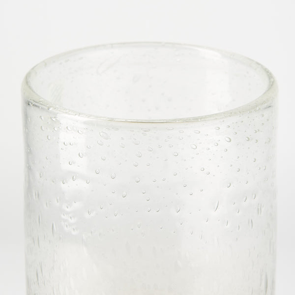 Adriatic I Small Brushed Gold Metal Glass Vase
