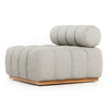 Roma Outdoor Sectional In Armless Pc In Ash