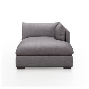 Westwood Sectional In Valley Silver Spoon And Espresso