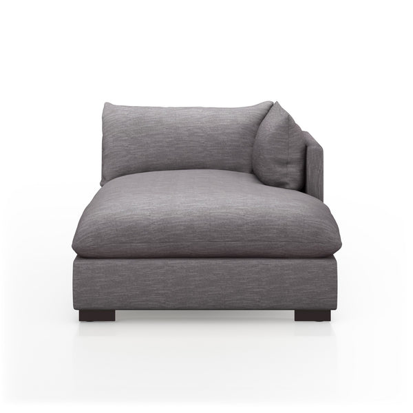 Westwood Sectional In Valley Silver Spoon And Espresso