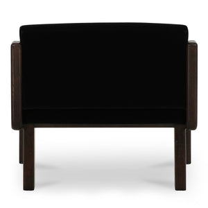 Moe's Edie Accent Chair Black Faux Mohair