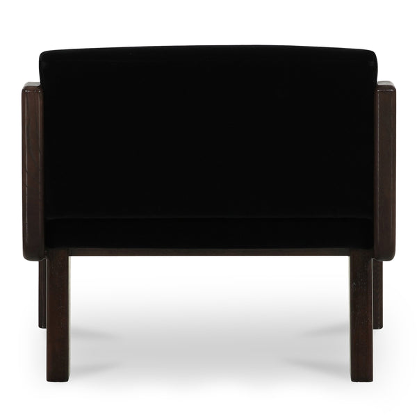 Moe's Edie Accent Chair Black Faux Mohair