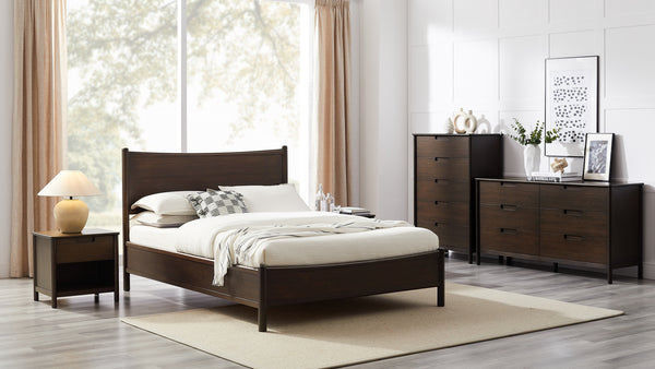Weston King Bed, Black Walnut