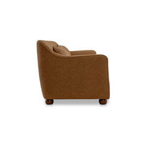 Moe's Amira Sofa with High Back in Rust