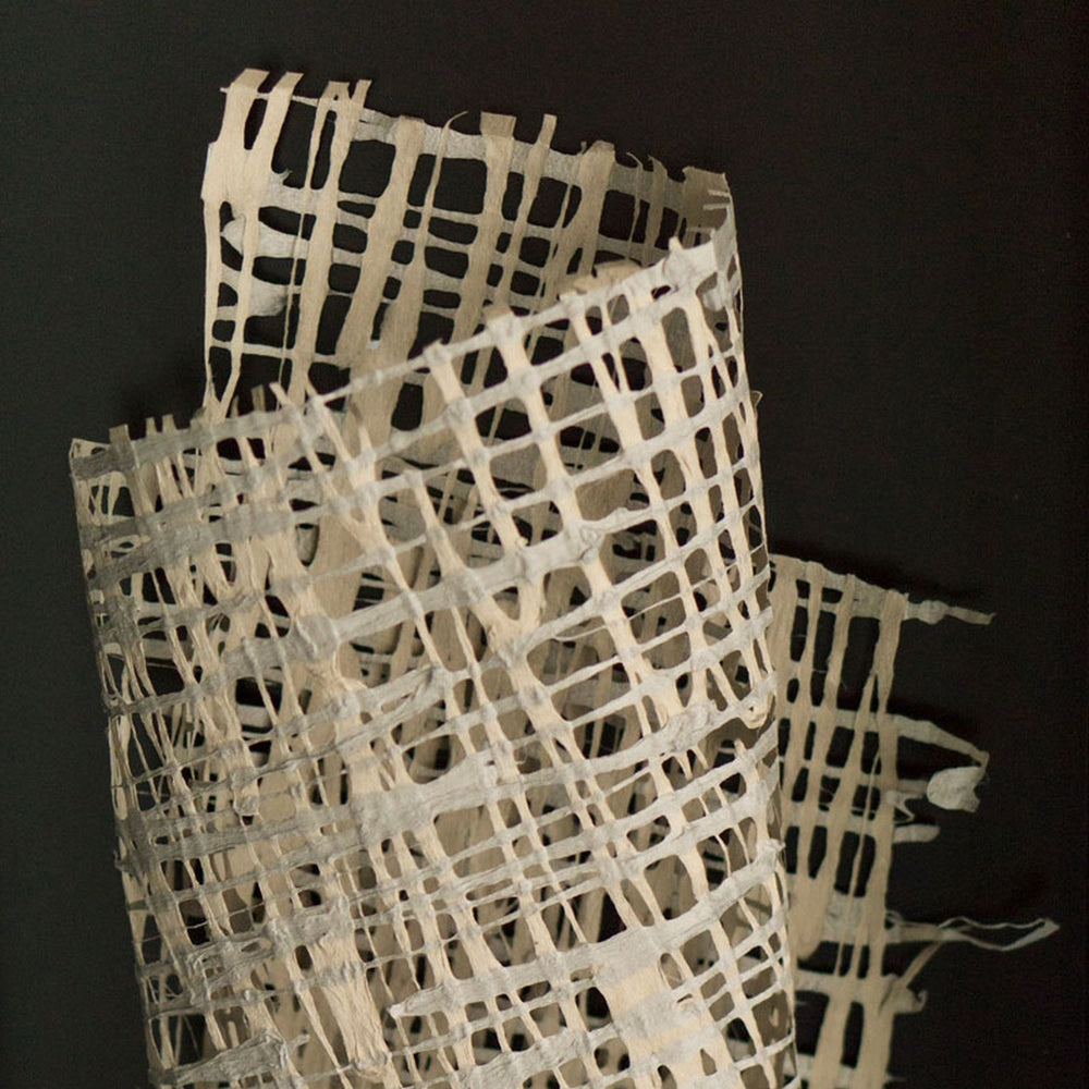 37" Black Shadow Box (Open Front) 'Weave Paper' ro