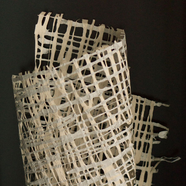 37" Black Shadow Box (Open Front) 'Weave Paper' ro