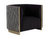 LARRON ARMCHAIR - ABBINGTON BLACK / HOBBES NIGHT