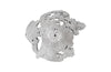 Perforated Splash Bowl Wall Art, Silver Leaf